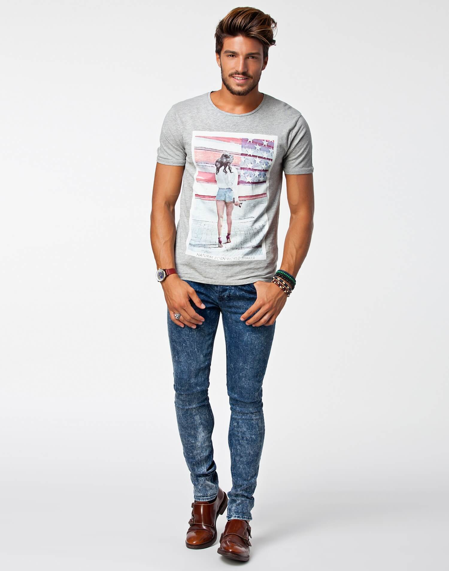 تی شرت مردانه Wicked SS O-Neck Selected Homme - تصویر 4